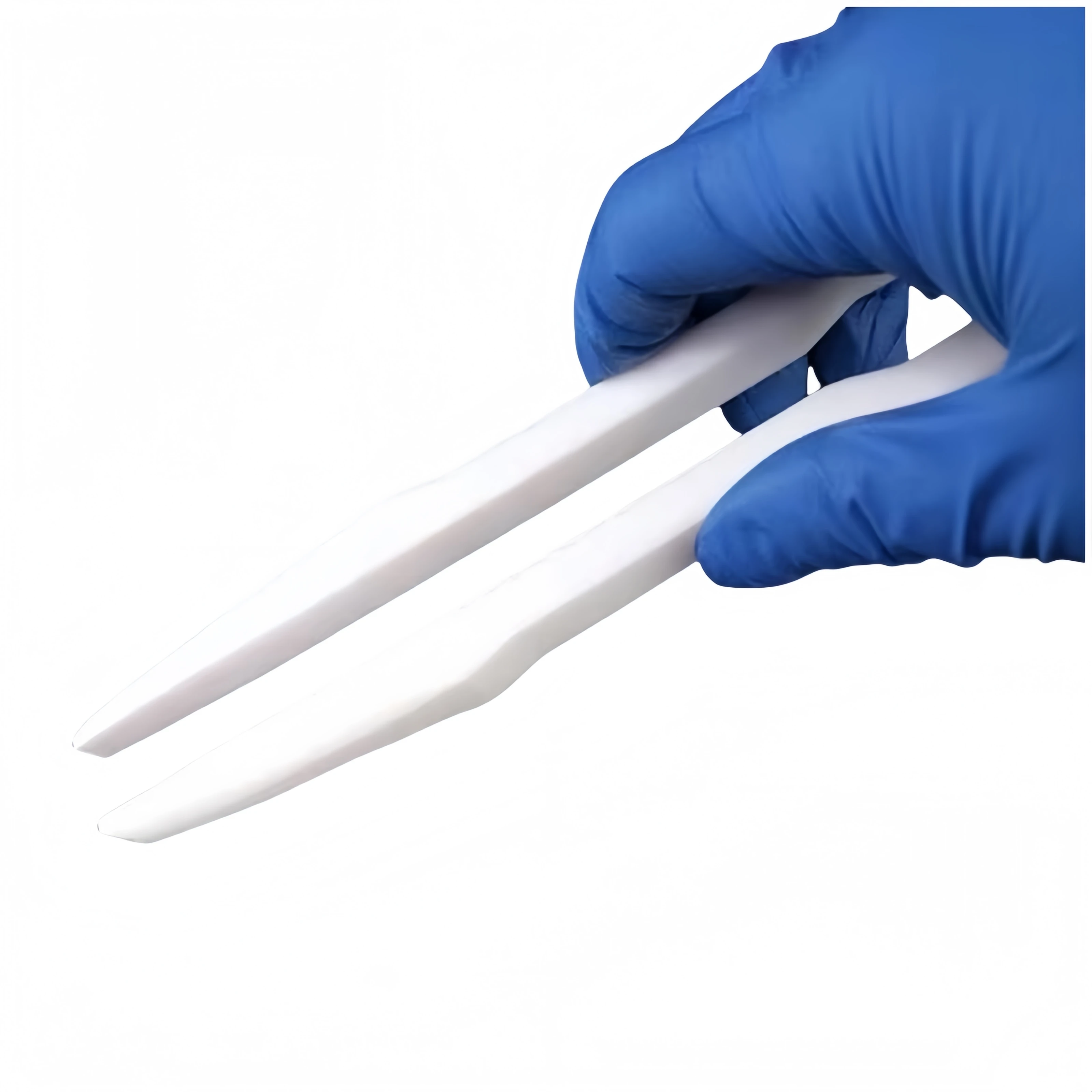 PTFE Sampling Tweezers 250 mm Thickened PTFE Tweezers Resistant To Strong Acid And Alkali, 100~300mm Length (250mm）JVLAB