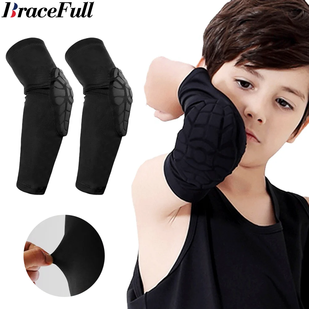 

1Pair Sports Compression Elbow Brace for Kids Youth Knees Sleeves Basketball Baseball Soccer Volleyball Wrestling Cycling