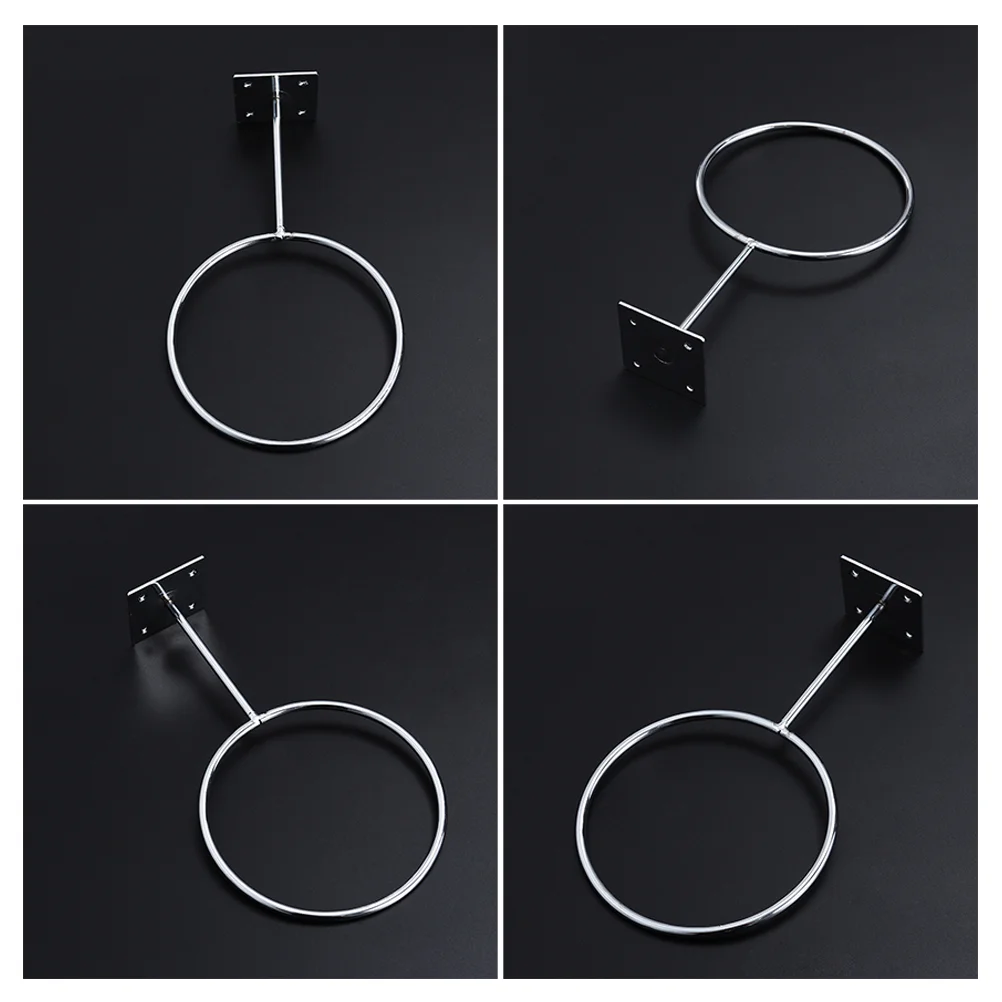 

Stainless Steel Wall Mount Sports Ball Rack Display Ball Holder for Basketball Soccer Football Volleyball Exercise Ball