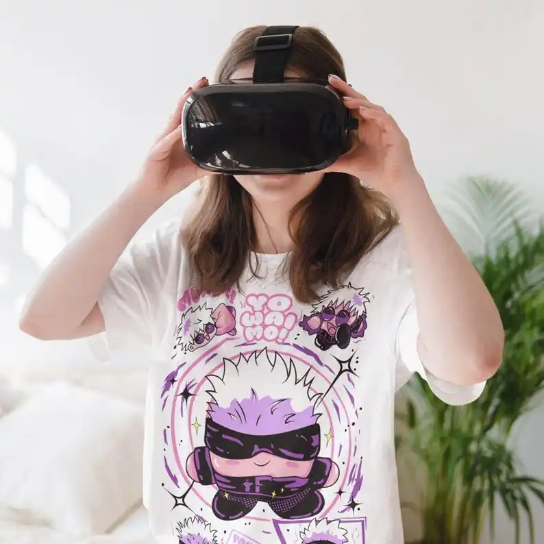 Jujutsu Kaisen Gojo Satoru Anime Graphic T-Shirt - 100% Cotton, Humorous Gift