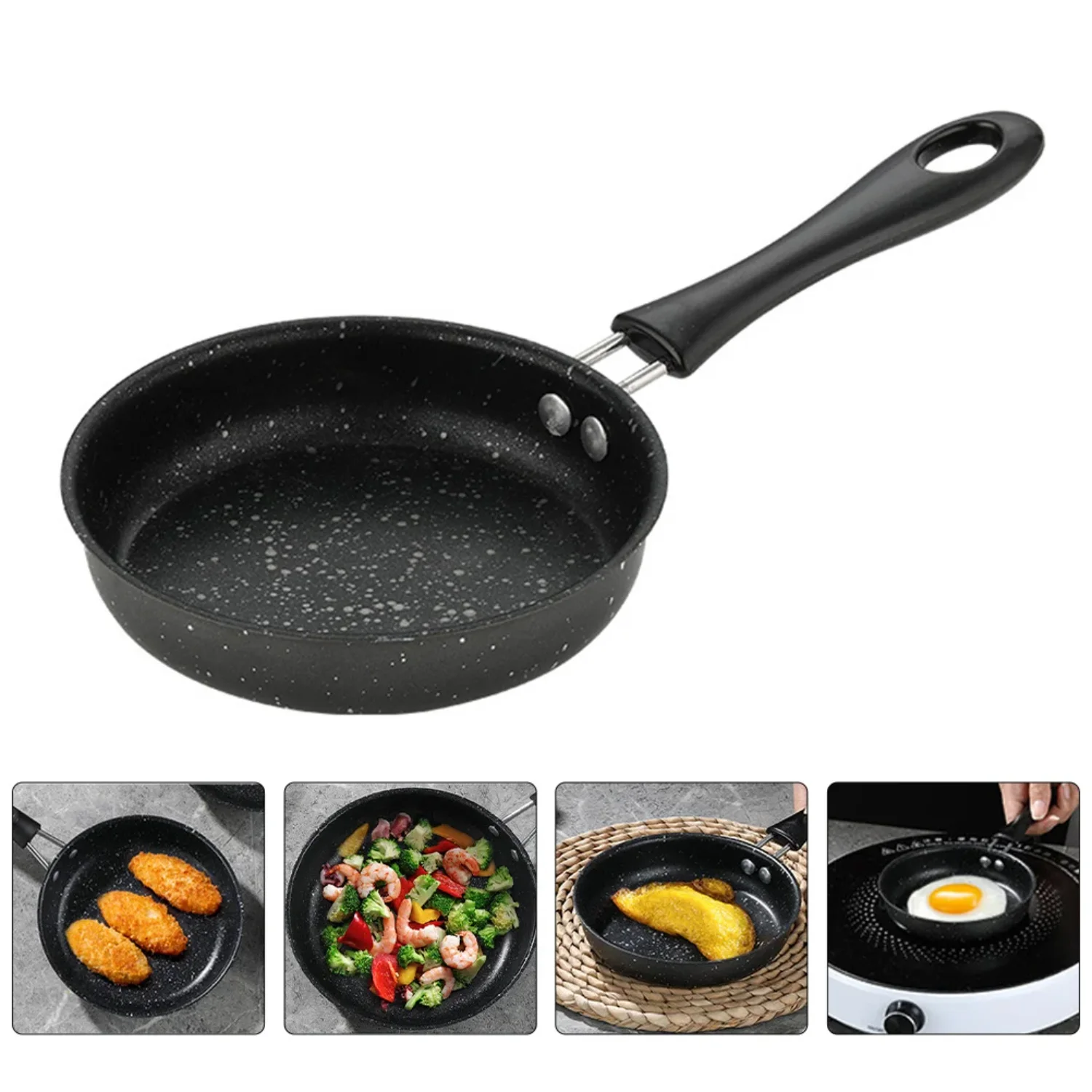 Stainless Steel Cookware Mini Pan Steak Household Cooker Frying Pancake Making