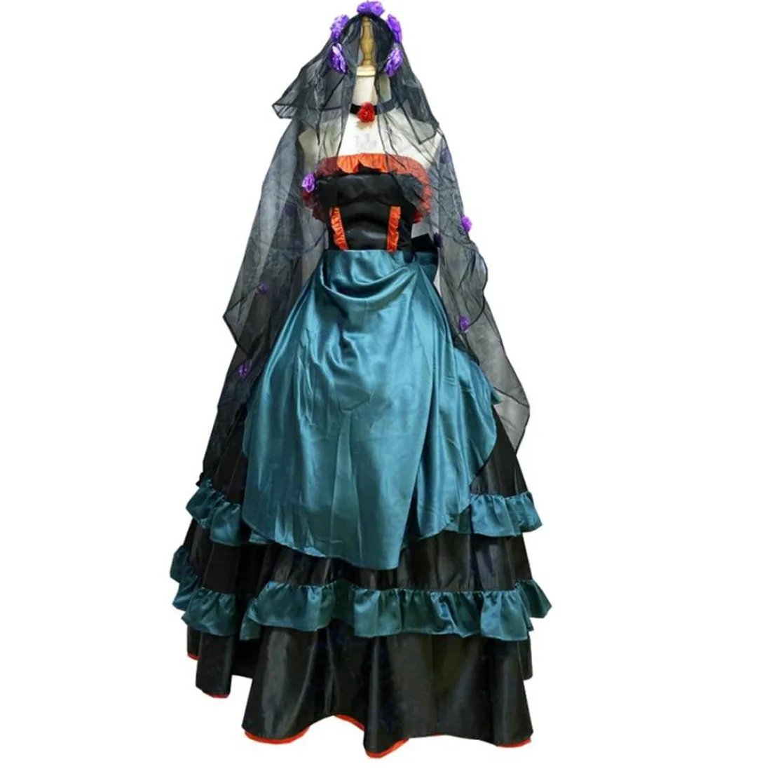 

2022 Anime Code Geass CC Cosplay Costume Fashion Black Wedding Formal Dress Female Party Role Play Clothing