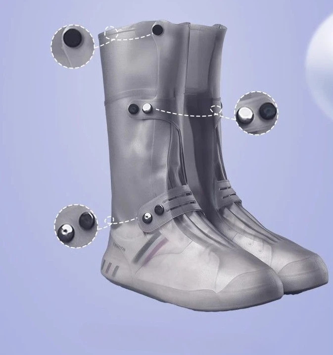 Waterproof Rubber Rain Boots For Men Flat Lightweight Wide Fit_voghion.com