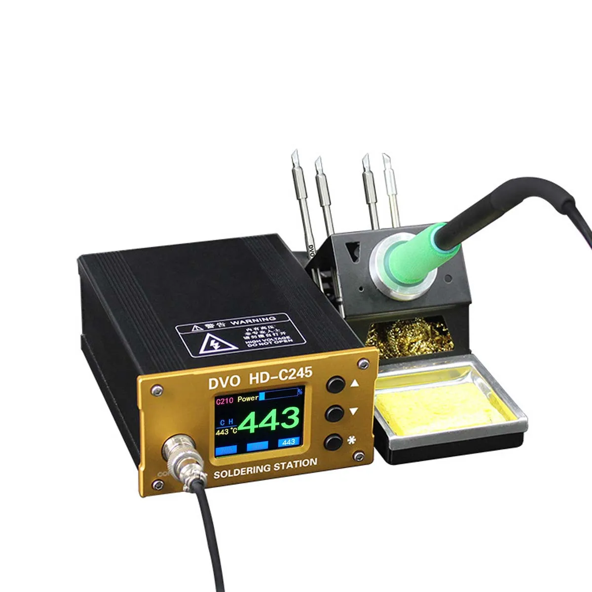 HD-C245 Digital Display Adjustable Temperature Soldering Station 2S Melting Tin for Mobile Phone Repair Welding with C245 Tips