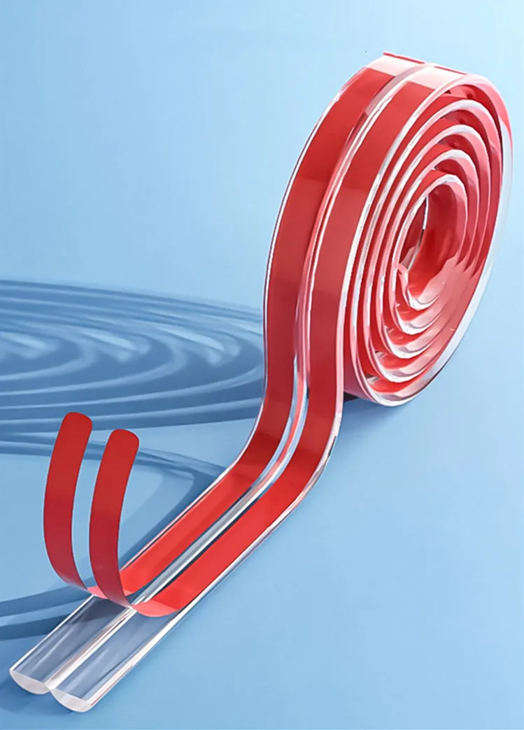 Upgraded New Strong Adhesive Furniture Edge Protection Strip Soft PVC Table Collision Proof Edge Guards Transparent Bumper Strip