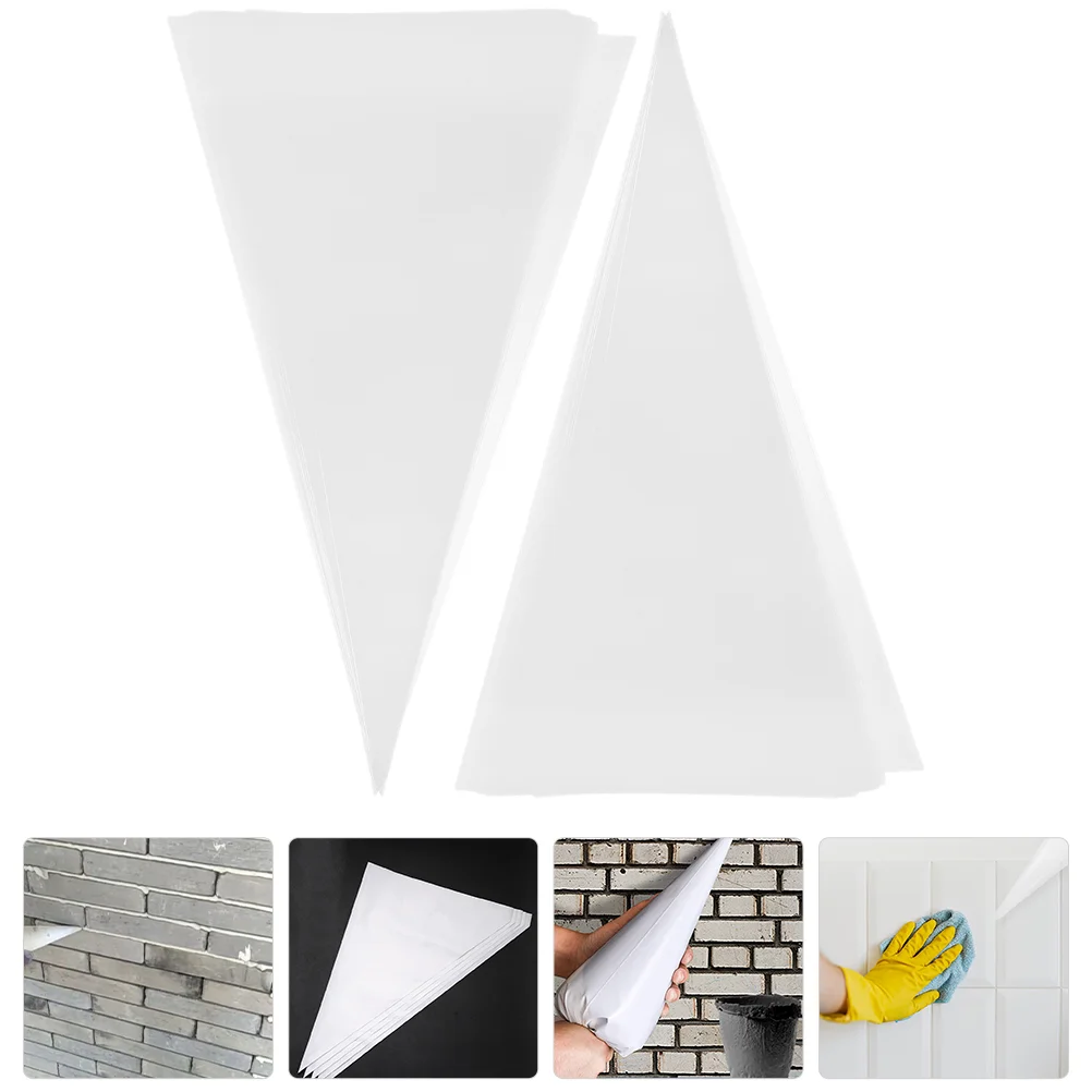 

100 Pcs Pointing Bag Plastic Sealable Bags for Grout Tools Masonry Mortar Cement Ldpe Tile Applicator Repair