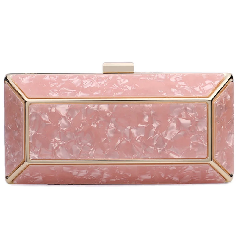 

Новая Милая женская акриловая обеденная сумка со льдом-трещинами Индивидуальная сумка-слинг на одно плечо с цепочкой