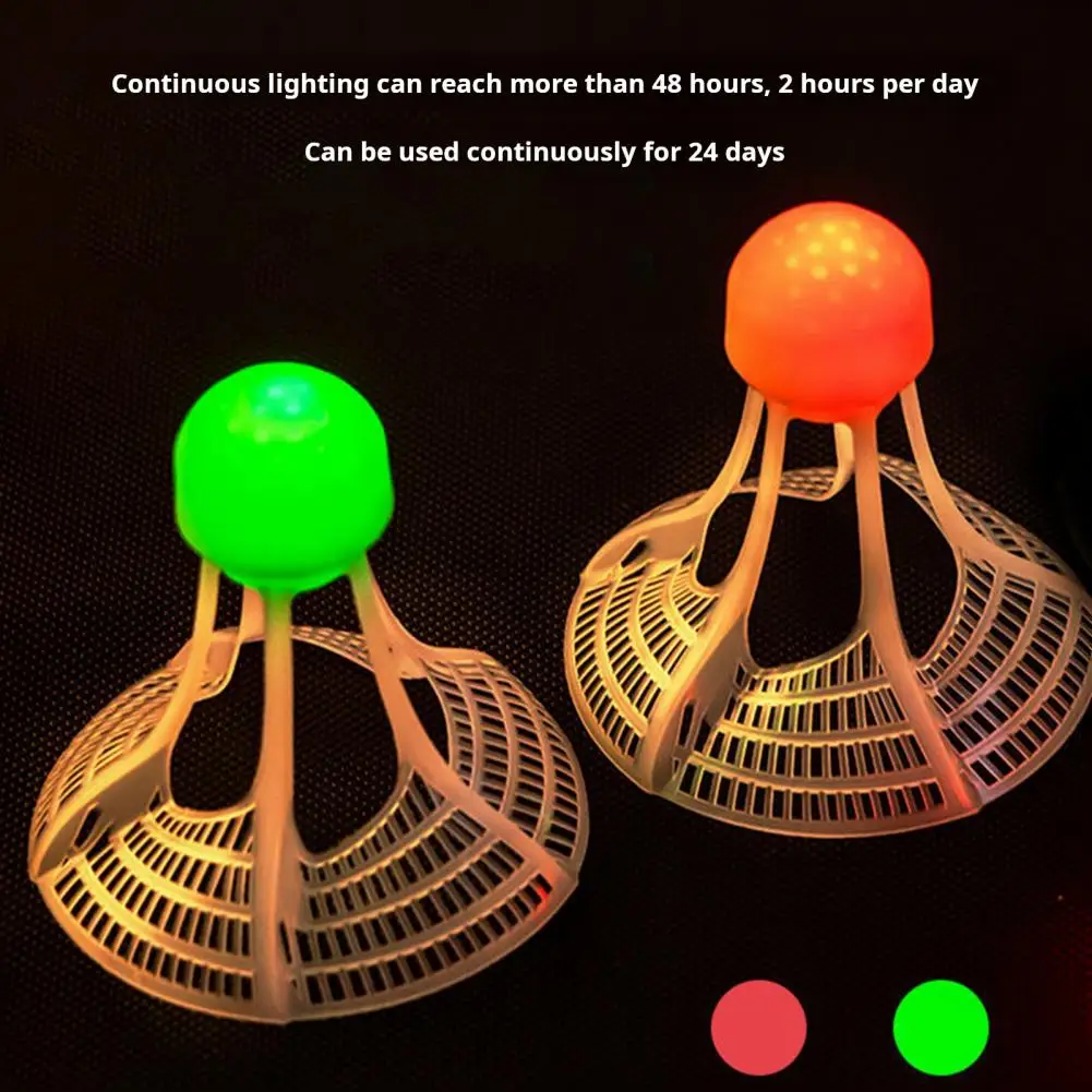 2 Pcs Badminton Shuttlecocks Nylon Badminton Shuttle Windproof Lighting Birdies 360-Degree Lighting Balls for Sports badminton shuttlecock badminton ball