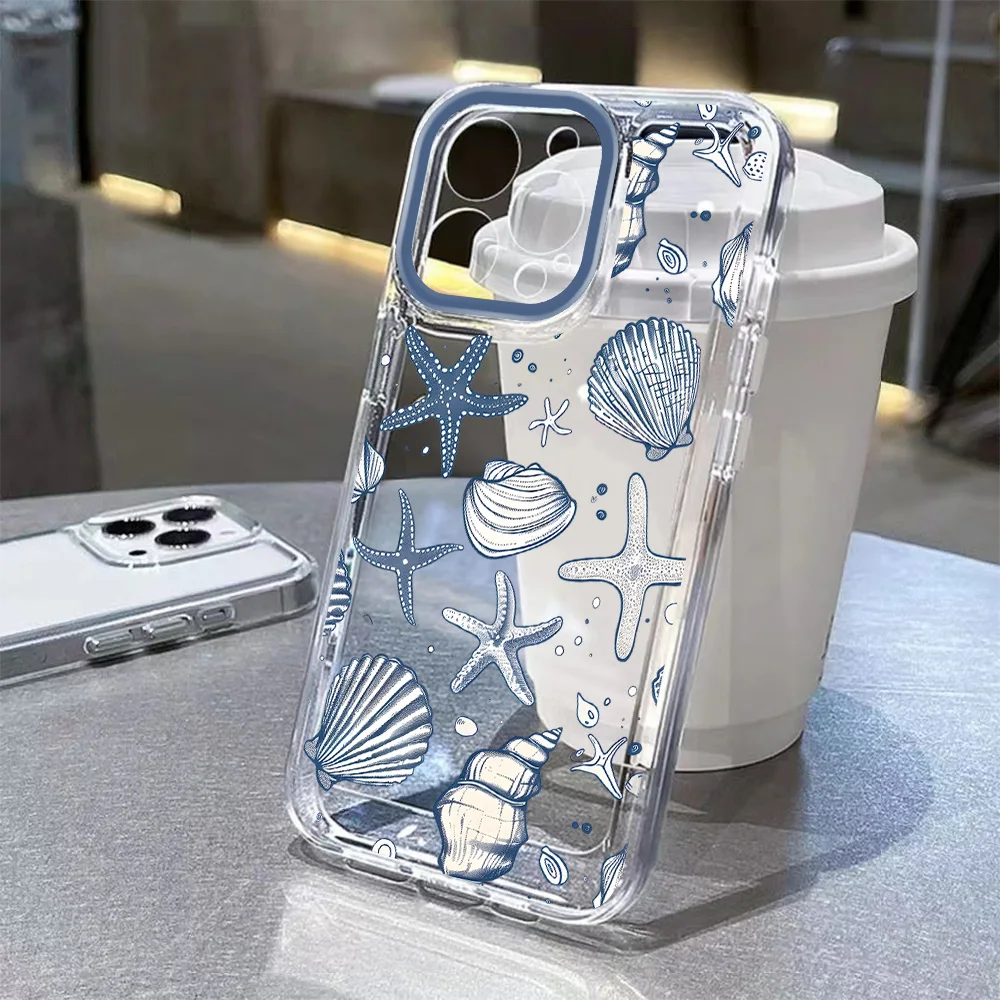 Vibrant Marine Life Transparent Phone Case