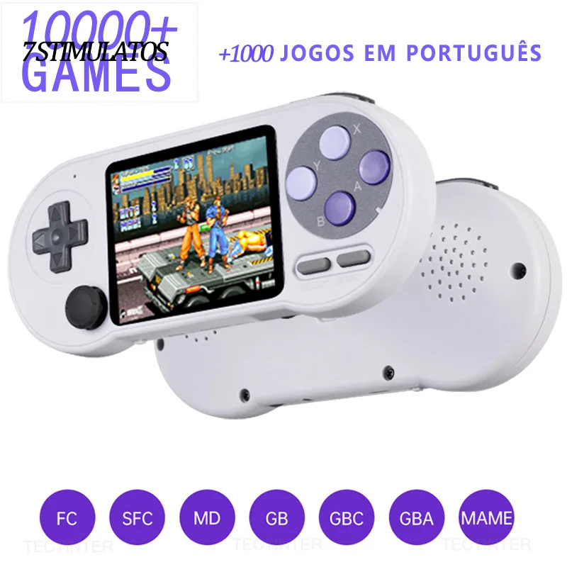 SF2000 Handheld Game Player 3 inch IPS Screen Wireless Portable Video Game Console 10000+ Games