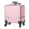 Aluminum Alloy Trolley Makeup Box Large-capacity Portable Texture Tool Box Semi-color Professional Trolley Cosmetic Case 1