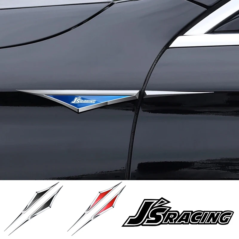 

2pcs Car side door body front door metal modified decorative stickers car accsesories for Honda jsracing