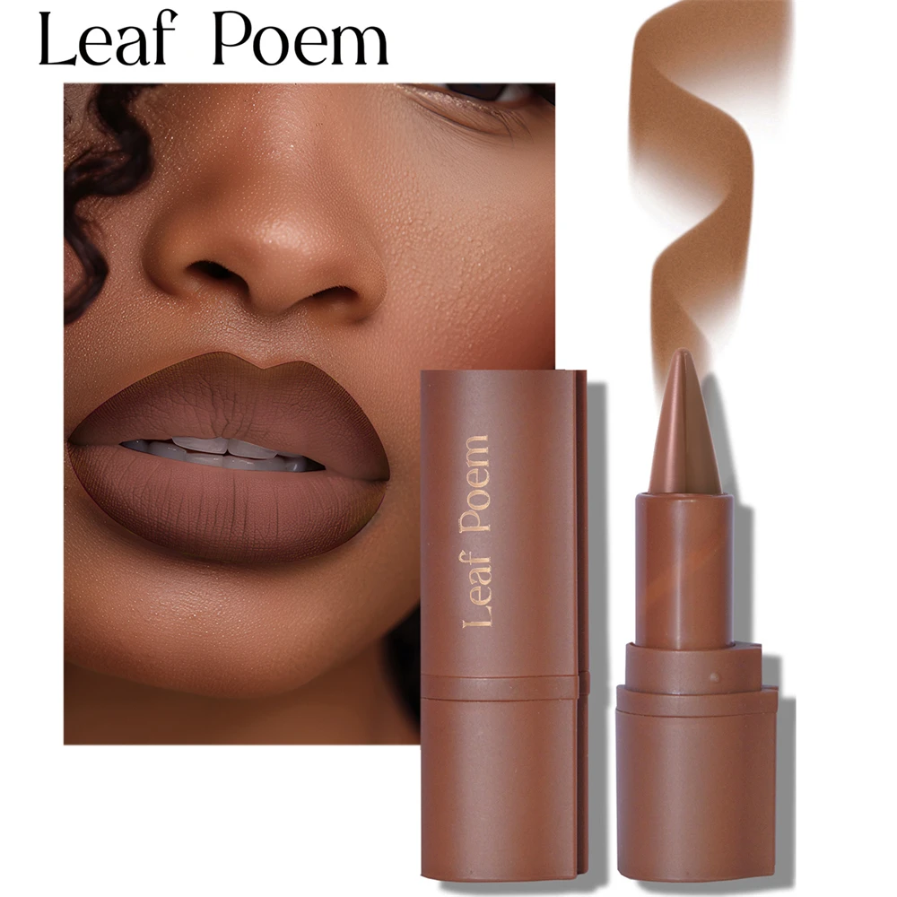 Dark Purple Waterproof Matte Lipliner A Dual-purpose Durable Lipstick With Tapered Tip Easy To Outline No Smudge Lip Makeup