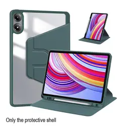 Universal Shockproof and Drop - resistant Tablet Protective Case with Foldable Stand and 360 - degree Rotation (Dark Green)