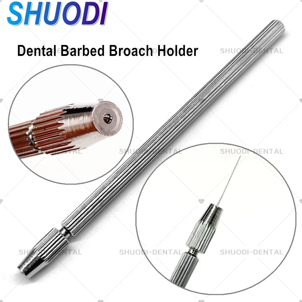 1 piece Dental Barbed Broach Holder Hand Use Barbed Broach Gripper Tools Stainless Steel Dentist Tool