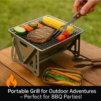 Portable Charcoal BBQ Grill 1