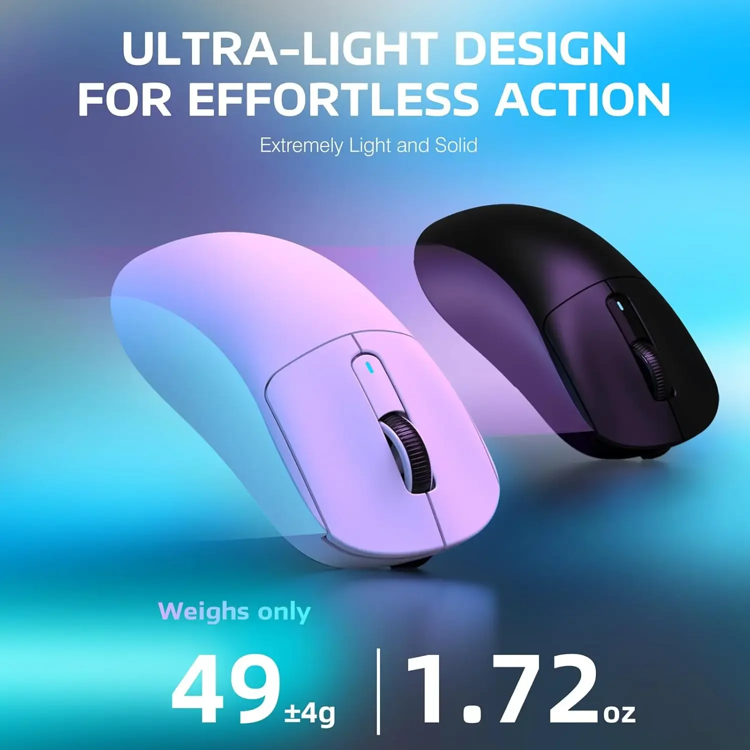 ATTACK SHARK PAW3395 ゲーミングマウス Wireless Gaming Mouse | Superlight 49G | 26K DPI
