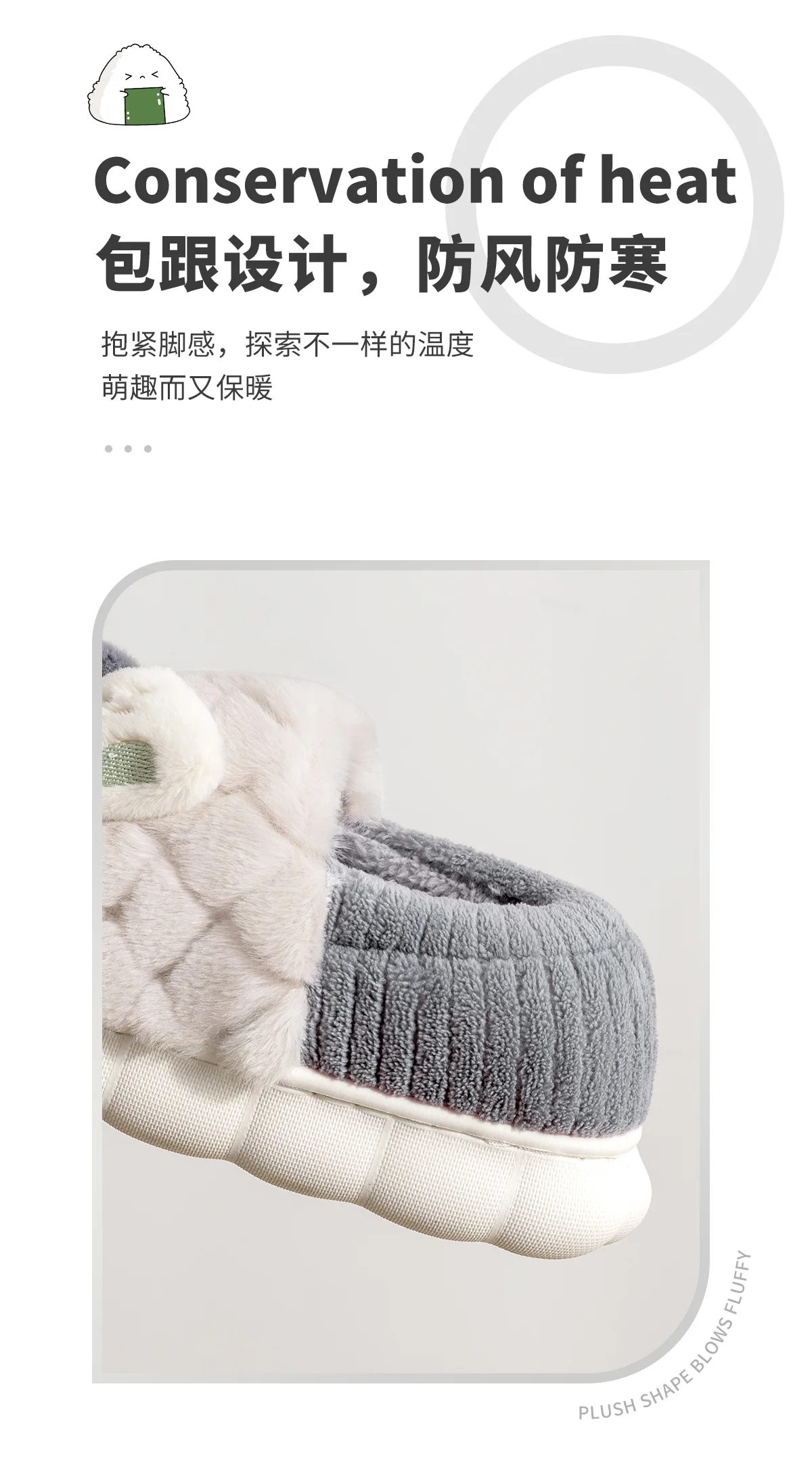 TZLDN Mode Paar Winter Rutschen Warme Plaid Flauschigen Hausschuhe Weiche Sohle Für Frauen Männer Hause Innen Nicht-slip Kinder baumwolle Schuhe – Detail 7