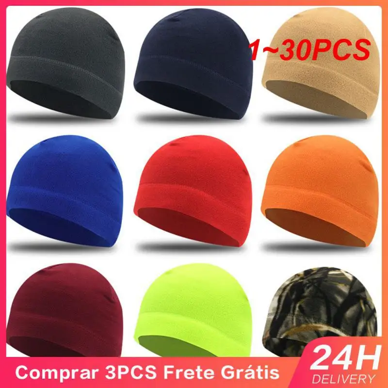 

Модная спортивная шапка унисекс из полиэстера для бега, флисовая ткань, головной убор, головной убор, головной платок, 1 ~ 30 шт.