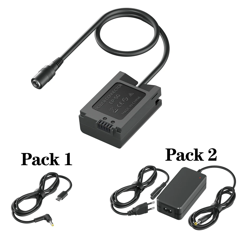 Palo-ac Adaptador de Alimentação Bateria Manequim Acoplador dc en El25 En-el25a Conector de Alimentação para Nikon z fc Zfc Z30 Z50 En-el25