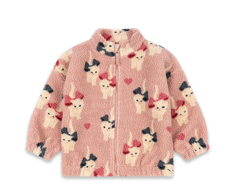 2025 Winter KS Children Cotton Lamb Wool Warm Outerwear Clothes Girls Print Coats Baby Boys Plus Fleece Jackets Kids Clothing