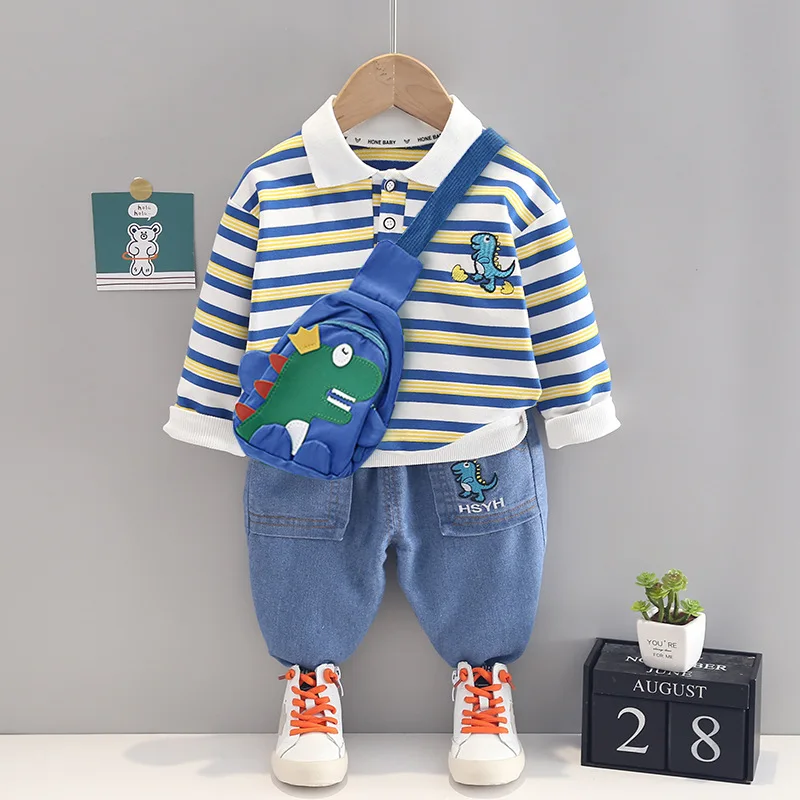 baby clothing set essentials Children's summer suit new children's short sleeved top + denim shorts two-piece boys and girls giraffe printed T-shirt baby girl cotton clothing set Baby Clothing Set