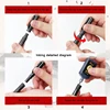 3/4 pcs/lot Hand Lettering Brush Pen Black Ink Calligraphy Pen Markers Art Writing Office School Supplies Stationery Student 6