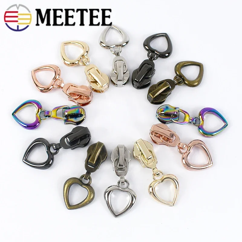 5/10/20Pcs 5# Zipper Sliders Nylon Zippers Tape Jacket Clothes Zips Head Pulls Repair Kit DIY Bag Sewing Decor Accessories zipper repair kit zipper pullers zipper sliders zipper heads zipper accessories