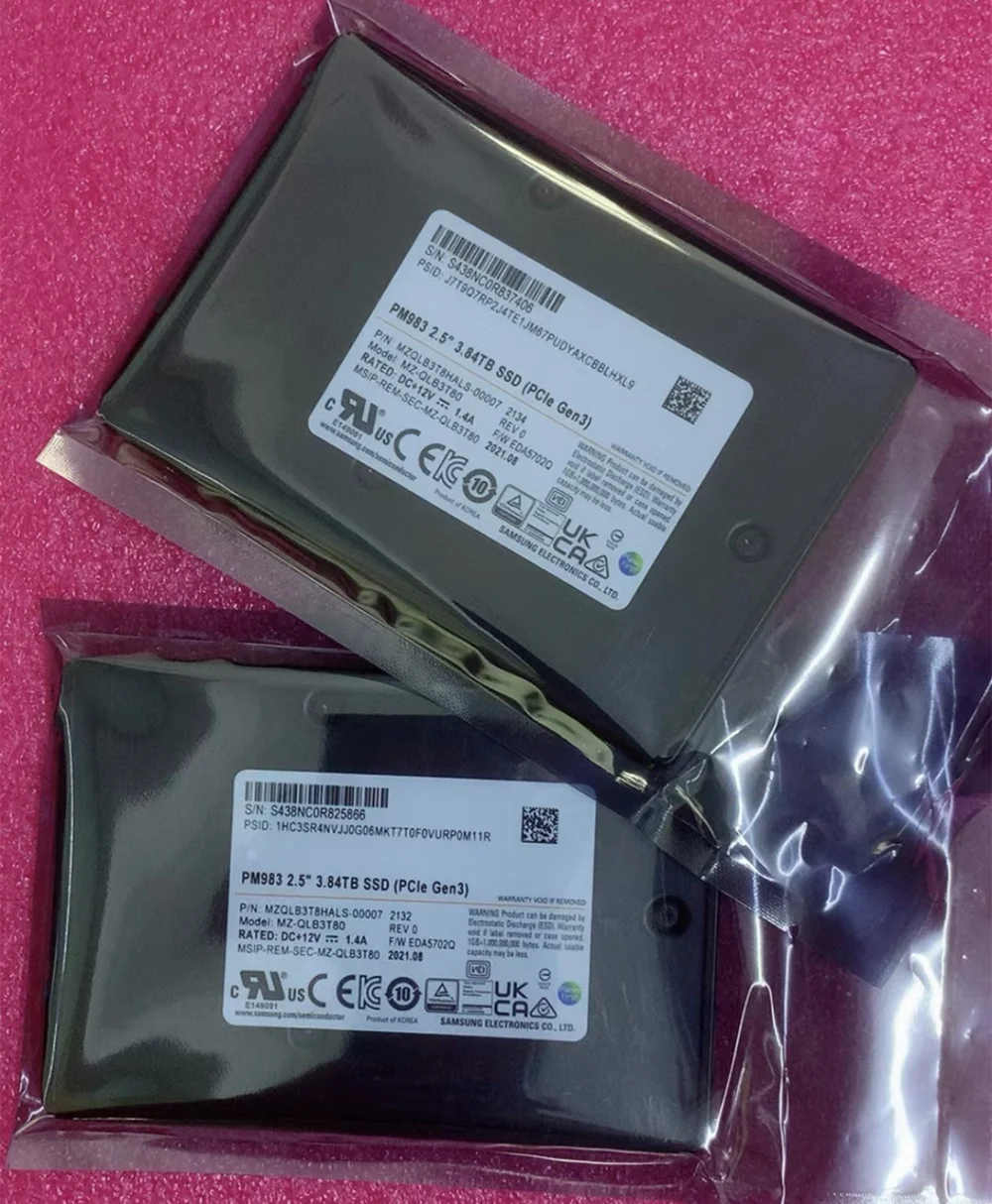 NVMe U.2  SSD  ָ Ʈ ũ ϵ ũ, HDD PCIe Gen3 x4 , PM983, 1.92TB, 3.84TB, 2.5 ġ, ǰ