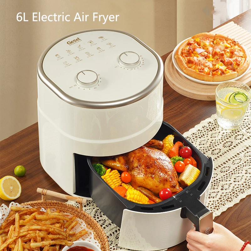 1pc , Air Fryer , 5 Quart Air Fryer Oven With Smart Cooking Programs ,  Large Capacity Multifunctional Electric Fryer , Household Electronic Touch  Cont