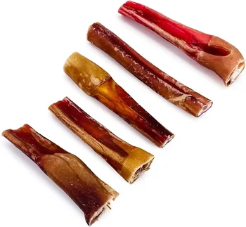 Bully Sticks for Dogs, Thick 4-6 Inch, Varied Shapes, 100 Count Bulk Pack - All Natural Dog Treats, 1