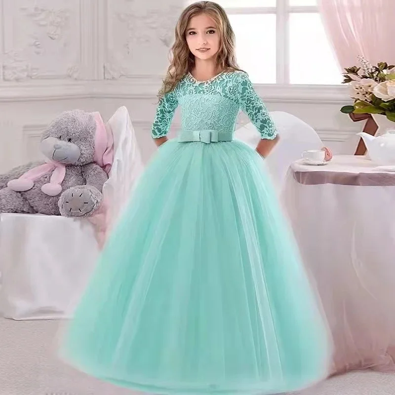Générique Robe Noel Fille - Robe Princesse Fille Manches