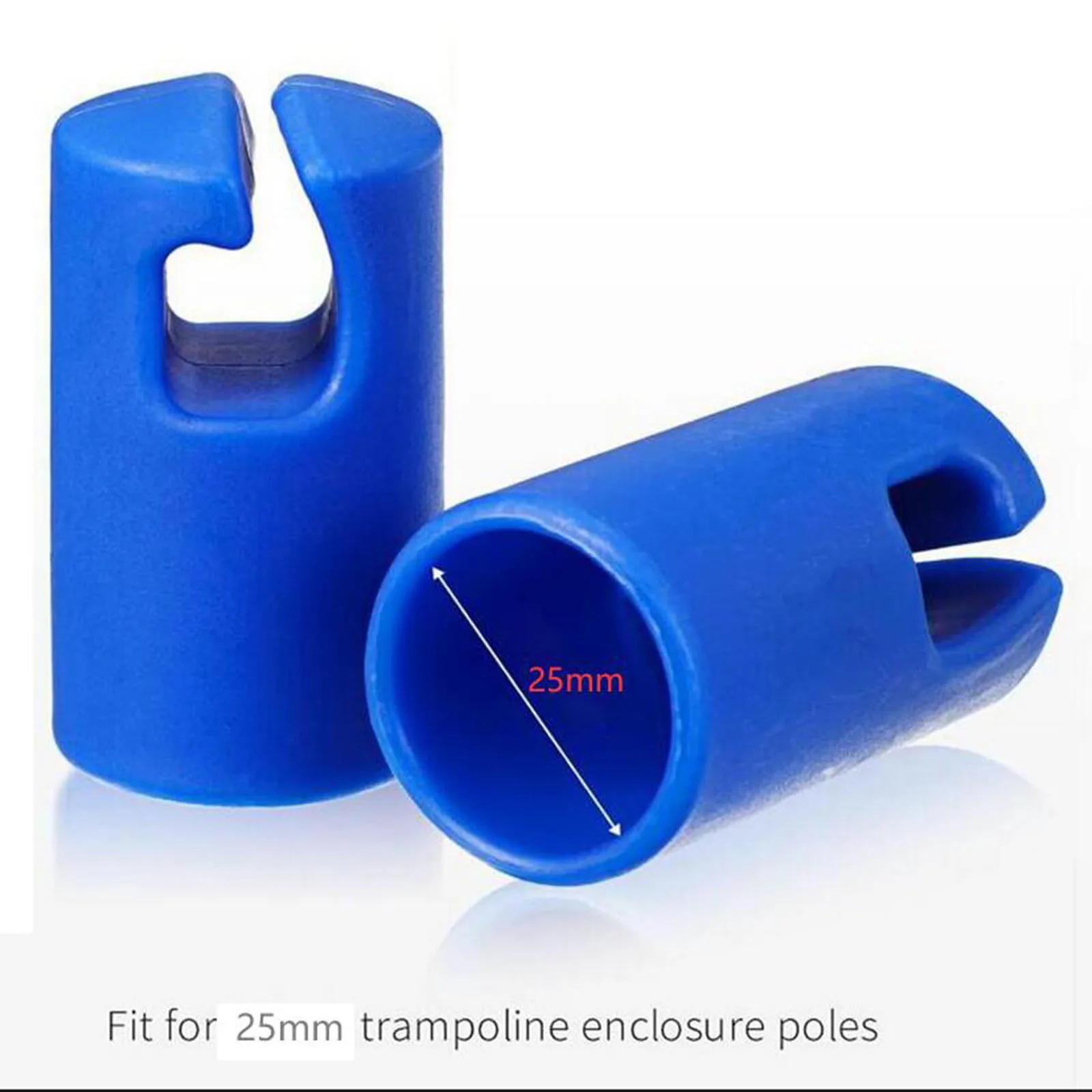 Trampoline Enclosure Pole Covers Trampoline Pole Flat Steel Sheet Top Protective Caps for 25mm 6/8/12Pcs trampoline protective cover trampoline end cap