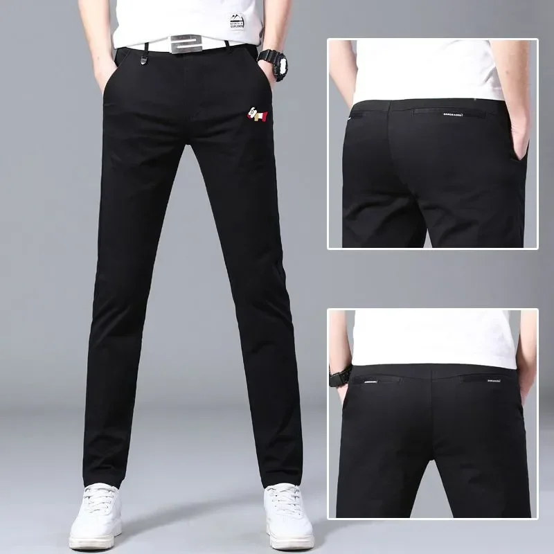 Men's Golf Clothing Spring Elastic Golf Pants Fashionable Mens Long Tennis Pants Wear Men Horse Trouse