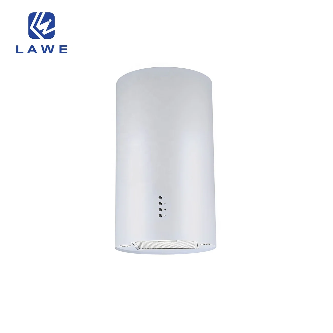 Kitchen Appliance white Color Round installation in Ceiling island range hood with LED light