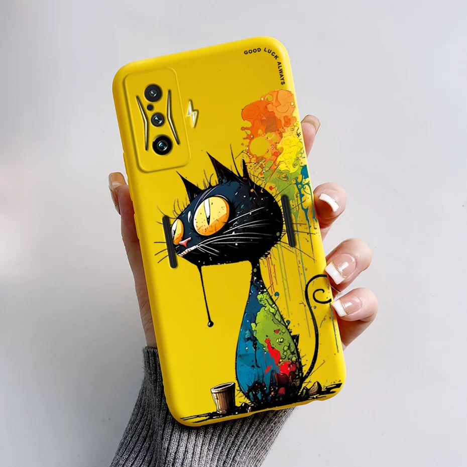 Silicone Soft Cartoon Frog Phone Case for Redmi K50 Gaming Edition
