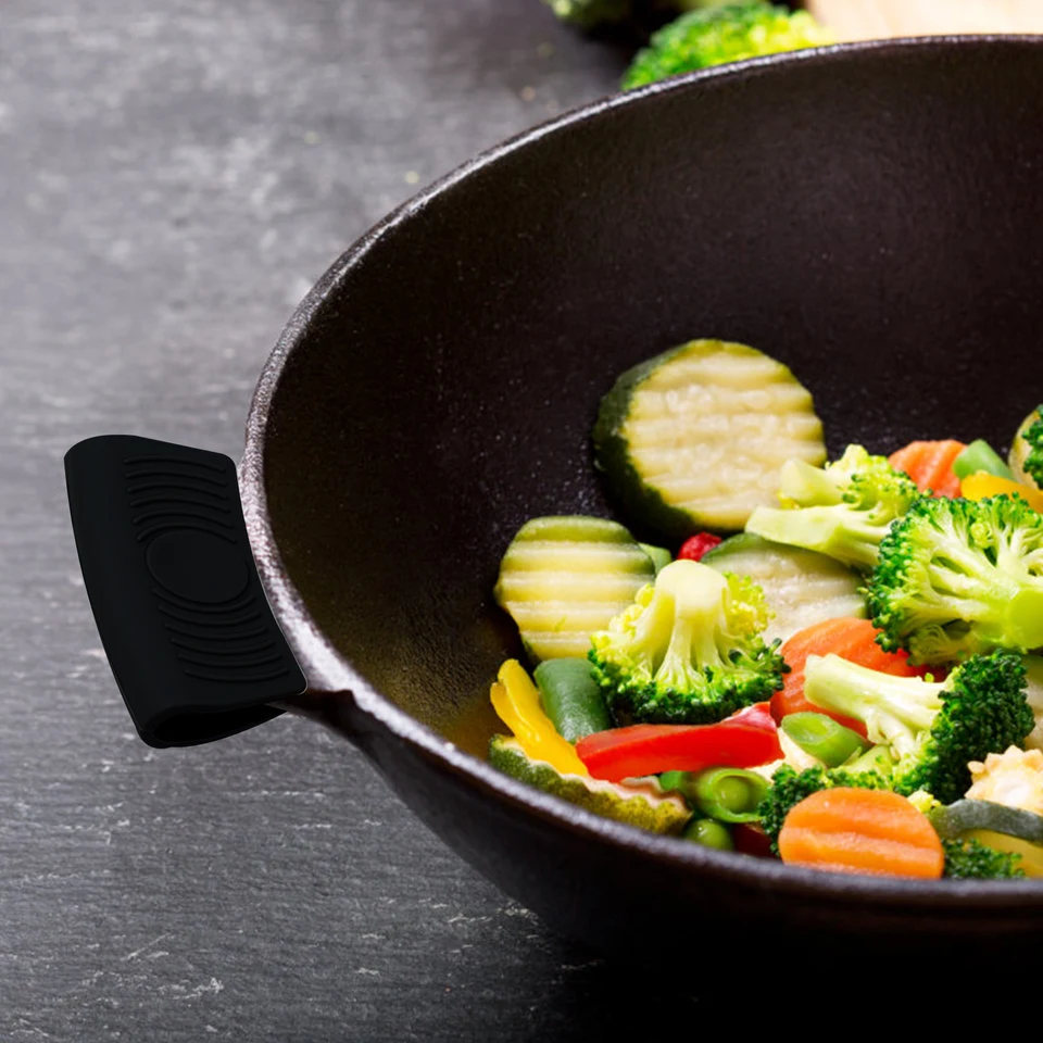 Lot De 4 Manchons De Poignée De Poêle, En Silicone, Résistants à La Chaleur, Pour Poêles à Frire En Métal