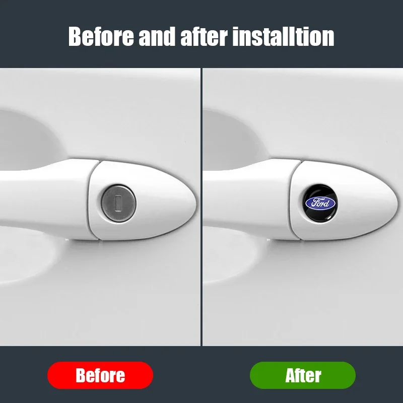 Car Lock Sticker Keyhole Anti-blocking Protection Styling For Ford focus Fiesta EcoSport ESCORT ranger fusion mondeo Mustang