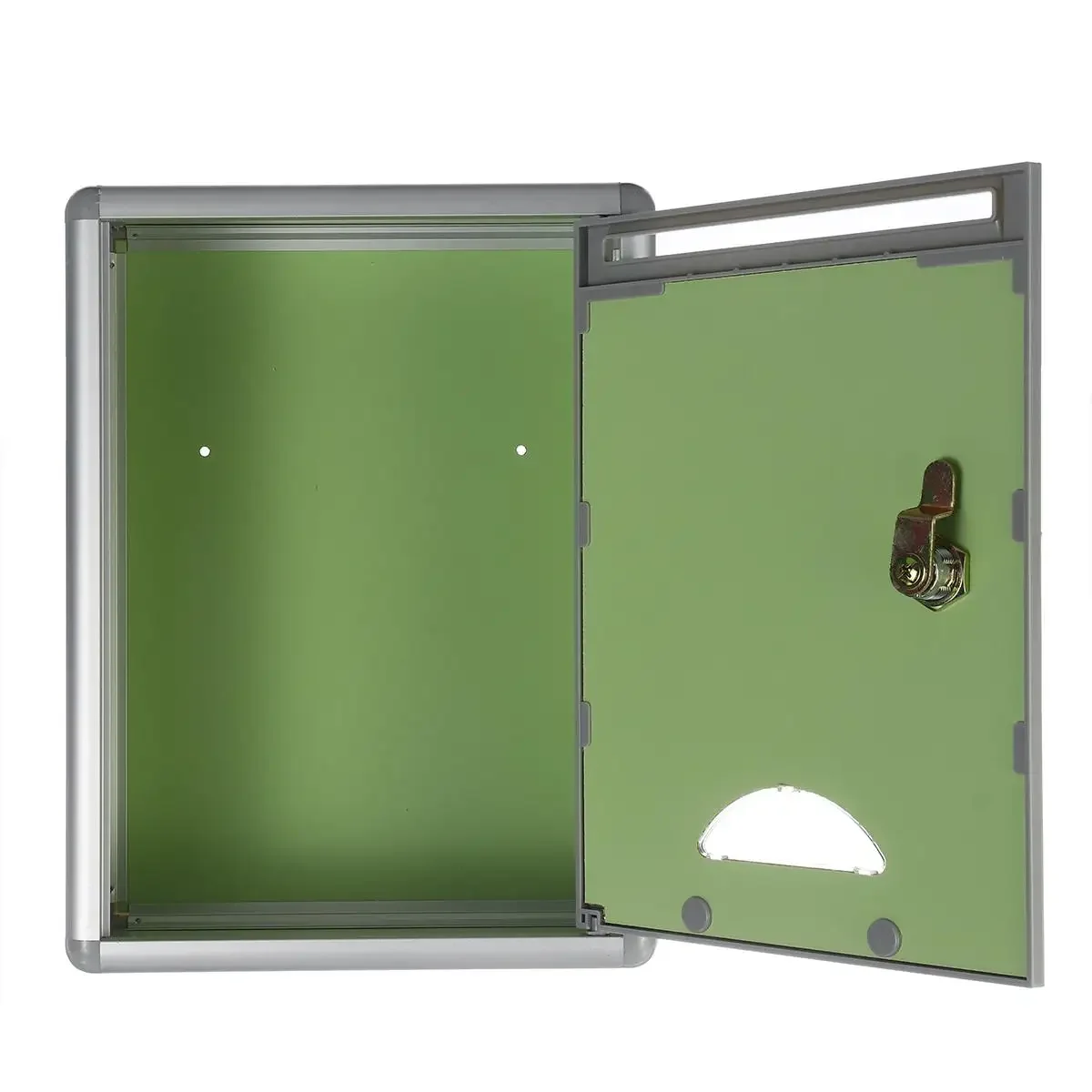 Aluminum Alloy Post Box Wall Mount Iron Mail Letter Holder Storage Outdoor Security Lockable Mailbox Home Balcony Garden Decor