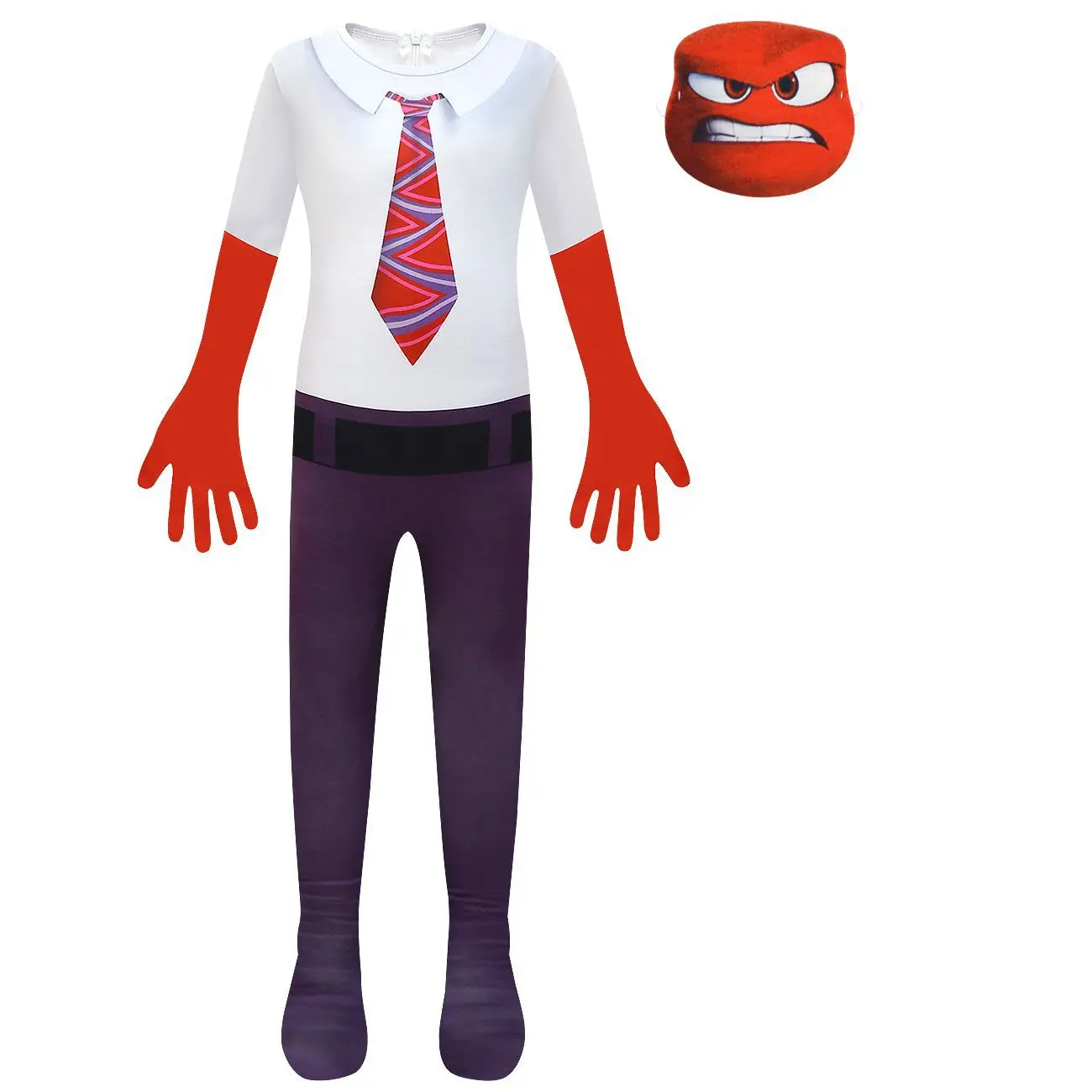 Anime Movie Inside Out 2 Cartoon Cospaly Costume Joy Anger Fear Cos Outfits for Kids Halloween Jumpsuits Birthday Party Costume kids clothing set