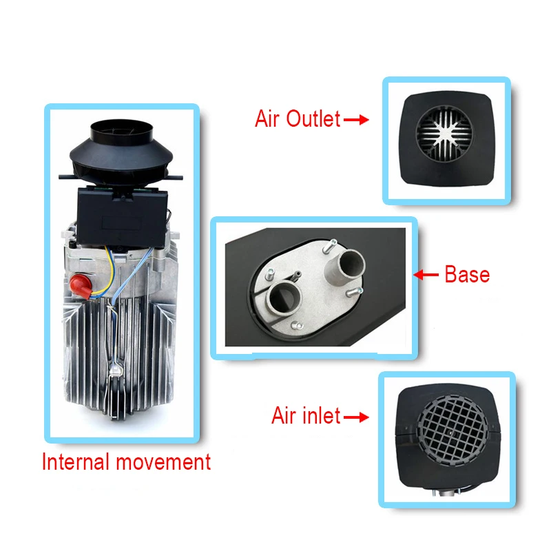 12V 5KW Aria Diesel Riscaldatore di Parcheggio Monor LCD Interruttore