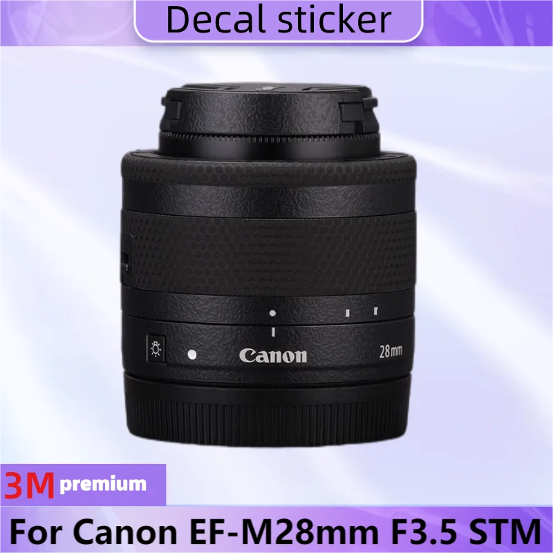 

Для Canon EF-M28mm F3.5 STM наклейка на корпус объектива Защитная Наклейка Виниловая пленка защита от царапин
