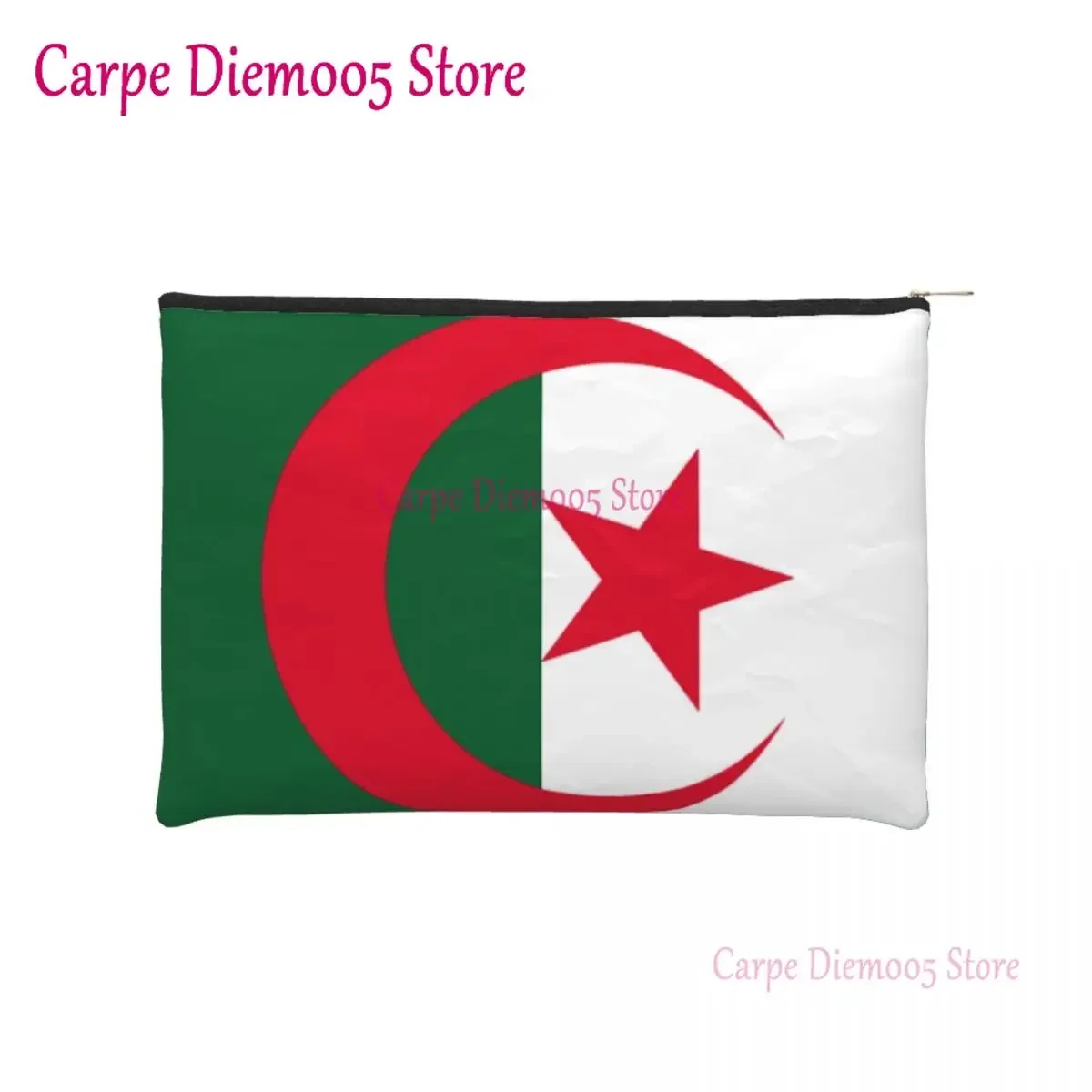 

Дорожная Сумочка для туалетных принадлежностей с флагом Алжира, портативный патриотический органайзер для косметики, Женский органайзер для косметики, коробка для хранения косметики