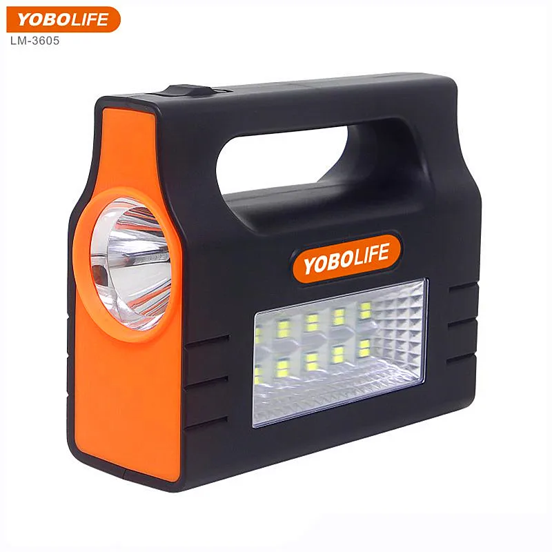 YOBOLIFE solar power kit with 3LED bulbs for outdoor lighting with mobile phone charging