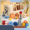 Children's Wooden Maintenance Toolbox Screws Disassembly Nut Simulation Portable Tool Table Children's Educational Wooden Toys 1