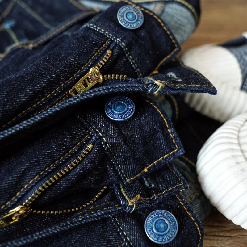 Sauce Zhan Men Jeans Summer Selvedge Denim Jeans Short One Wash Mans Short Loose Fit 10 OZ 4