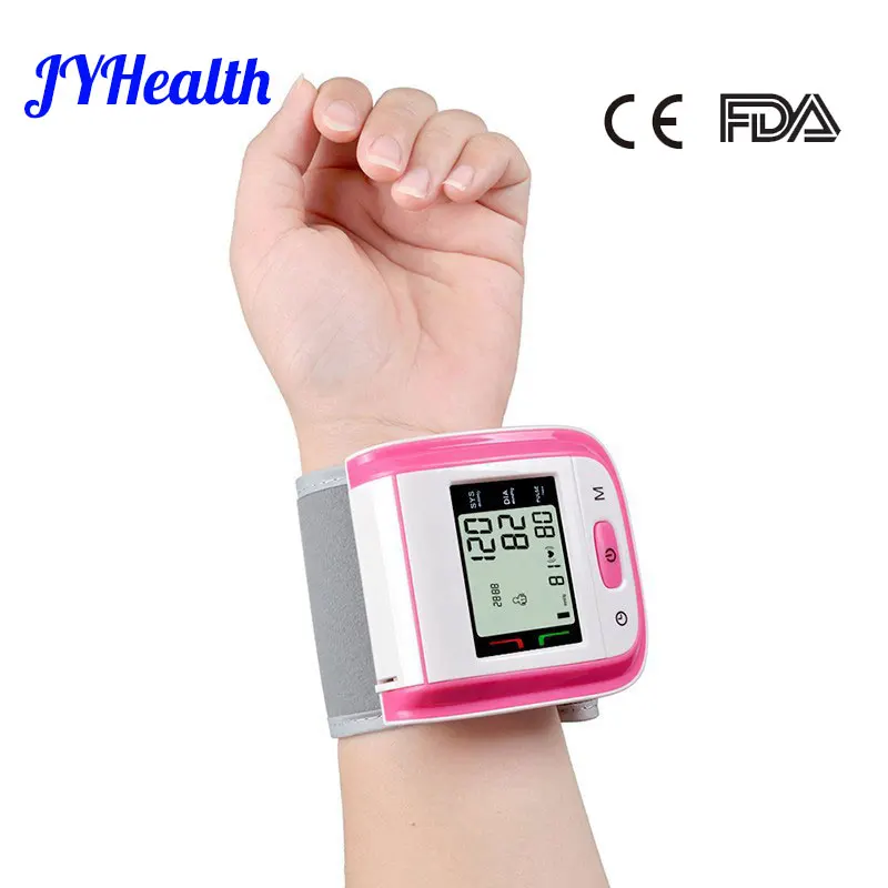 Portable Wrist LED Medical Blood Pressure Monitor JYHealth Portable Wrist LED Medical Blood Pressure Monitor Tonometer Tensiometer Measure Sphygmomanomer Heart Rate Pulse Meter