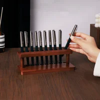 Wooden Pen Stand 4/10 Slots Wood Multifunction Desk Organizer - Pen Holder, Phone Stand & Storage Solution for Office and School 5