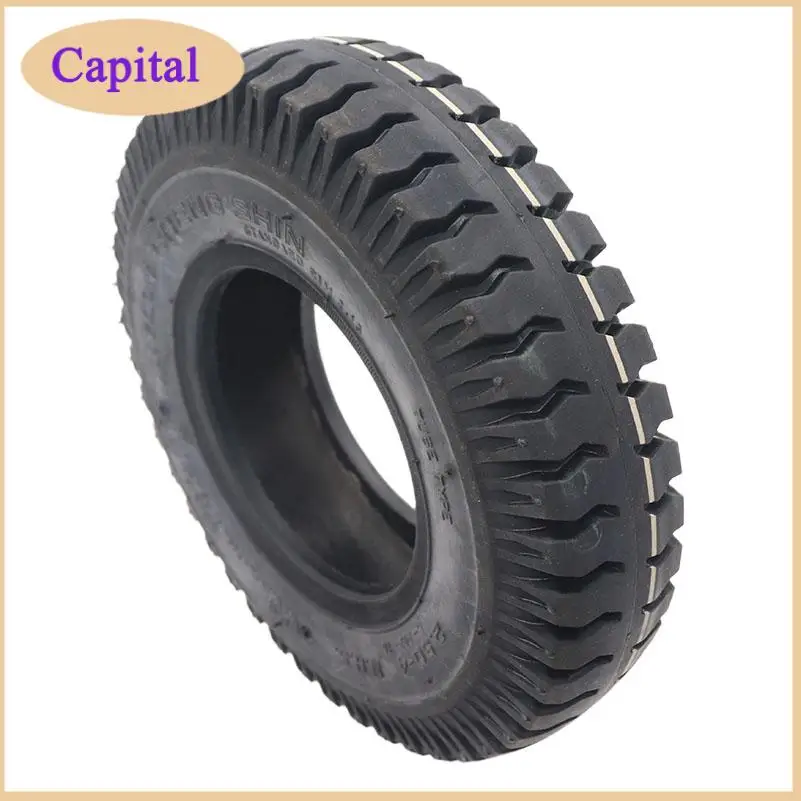 8-Inch Handcart and Trolley Tire with Wheel Hub - Inner and Outer Tire Set for Electric Vehicle Compartments