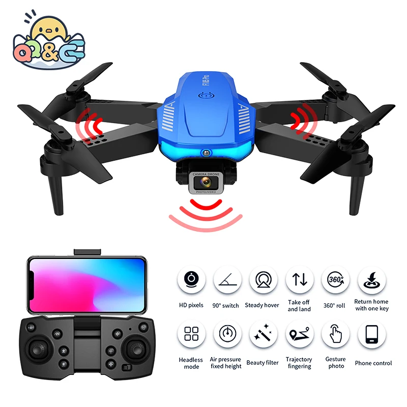 

F189 Pro Aerial Photography Drone with Three-Sided Automatic Obstacle Avoidance Hd 4K Pixel Dual-Lens Remote Controlled Toys